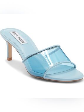 Palomah  Steve Madden Light Blue Clear Band Slide Sandals 🩵